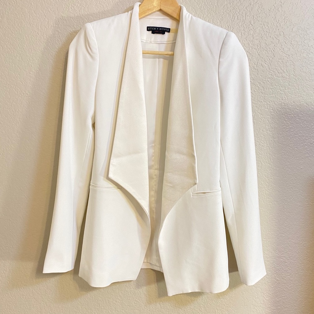 Alice+Olivia White Blazer